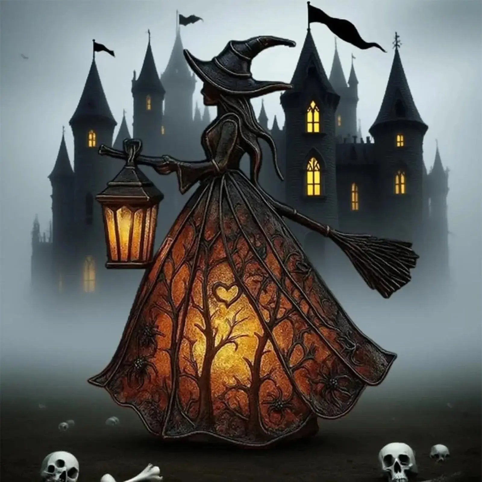Halloween Hexenlampe — Legende der seelensuchenden Hexe Mivoza Deutschland