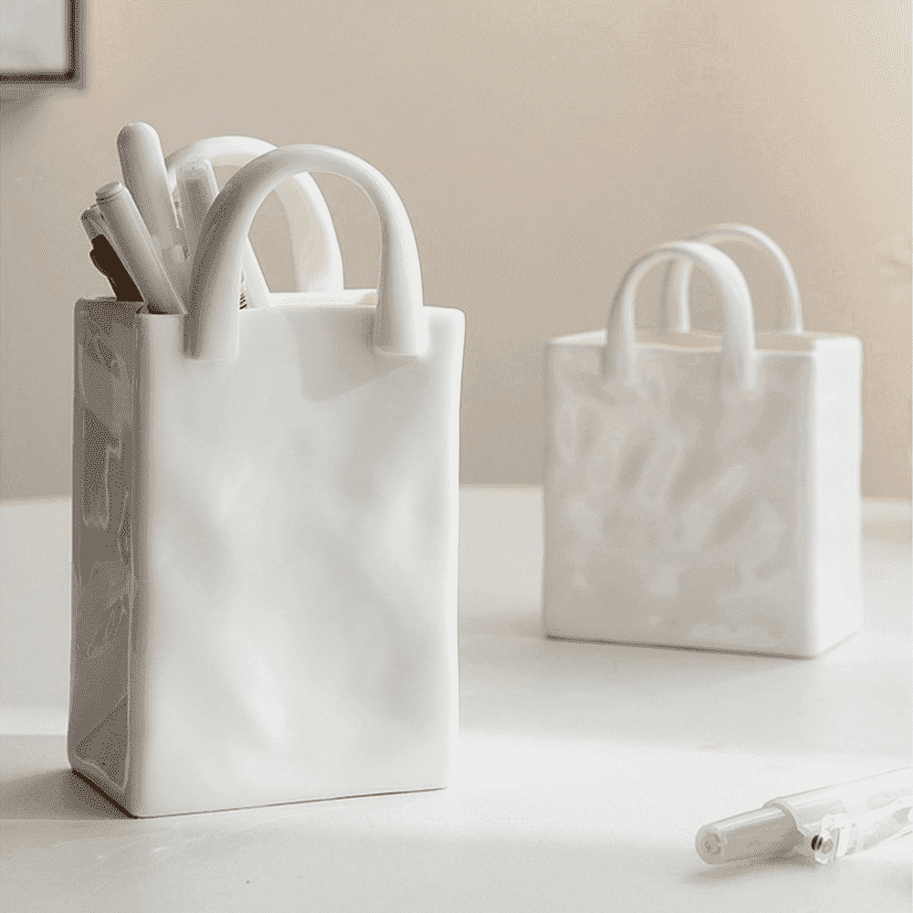Handtaschen-Vase Porzellan 8-15 cm – Kreative Deko