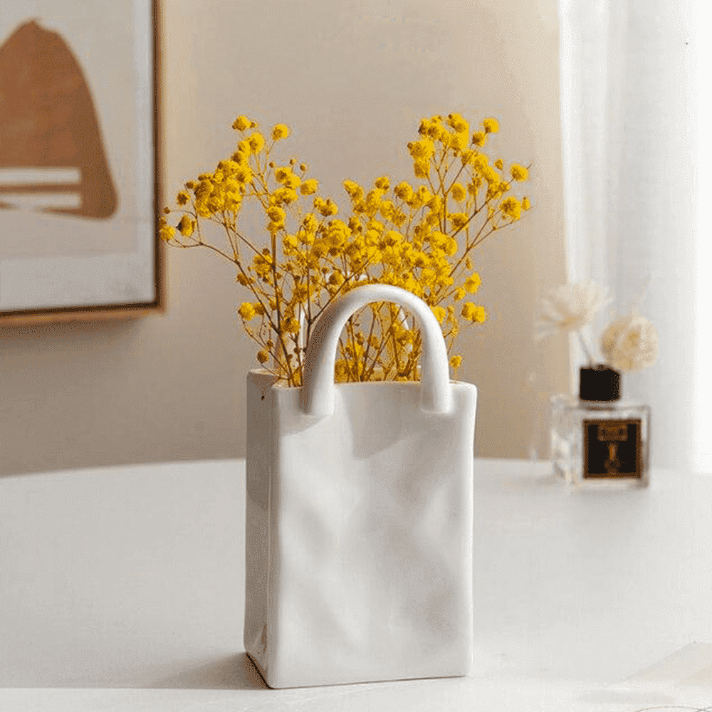 Handtaschen-Vase Porzellan 8-15 cm – Kreative Deko