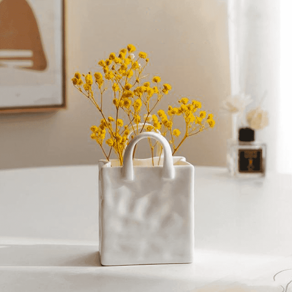 Handtaschen-Vase Porzellan 8-15 cm – Kreative Deko