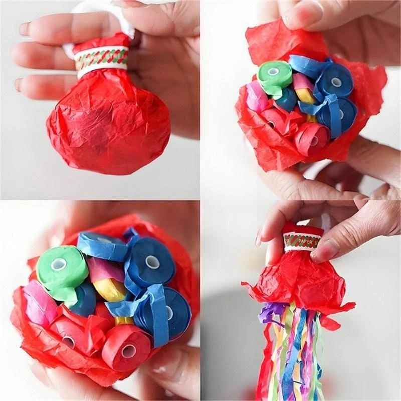 Wurf-Streamer aus Papier – Farbige Überraschung ganz ohne Konfetti-Chaos (10 Stück) -   Mivoza Deutschland