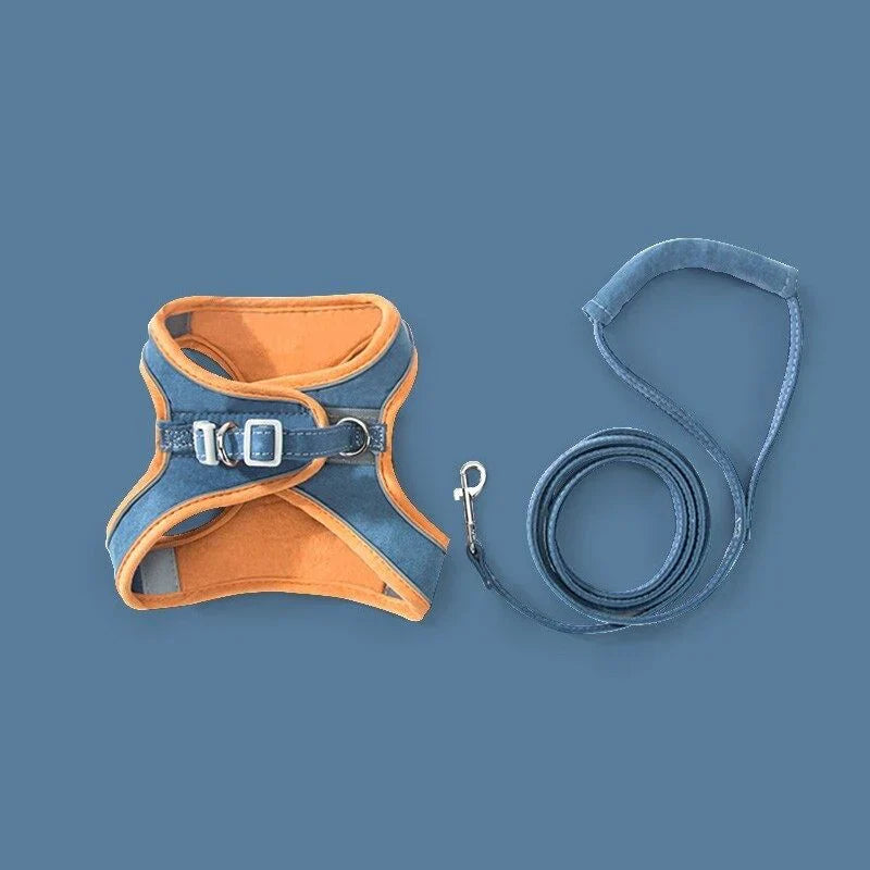 Cat harness with leash – Comfortable fit with reflective safety stripes