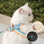 Cat harness with leash – Comfortable fit with reflective safety stripes