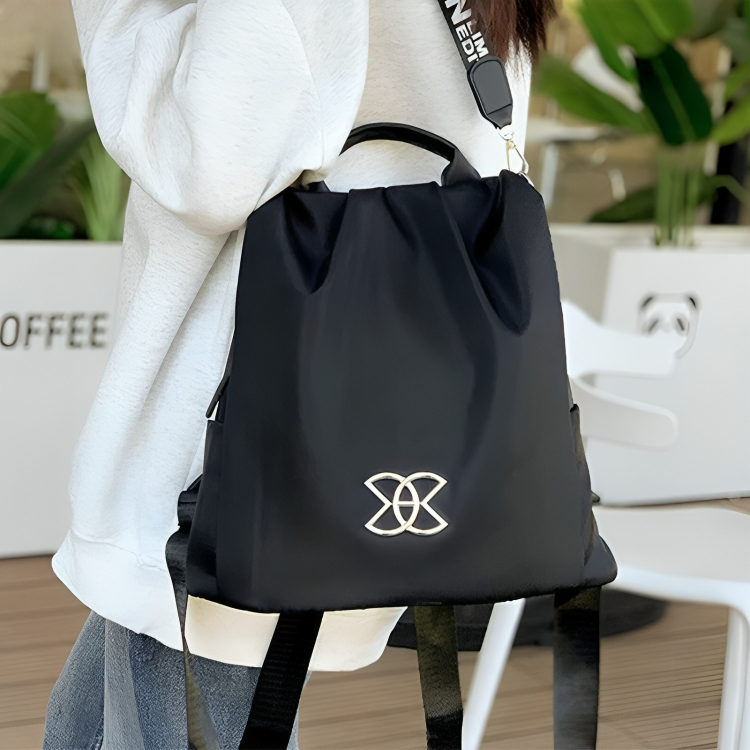 Anti-theft backpack with hidden zippers