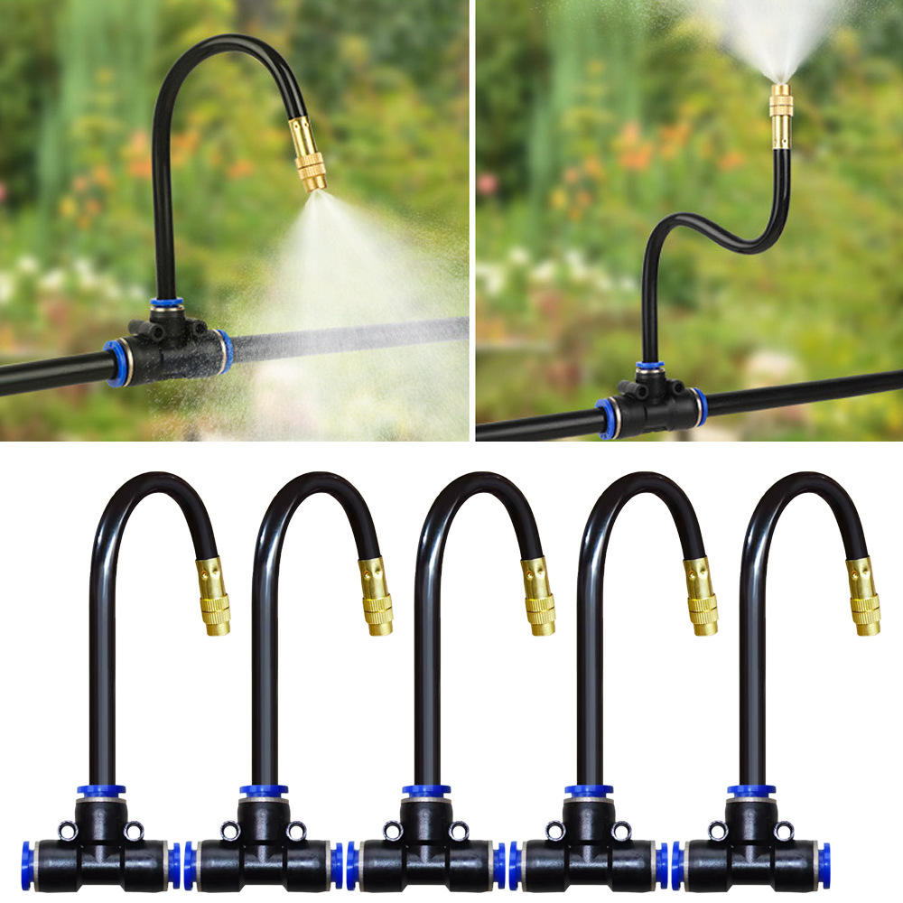 Garden misting system 20 m – irrigation & cooling with 20 brass nozzles