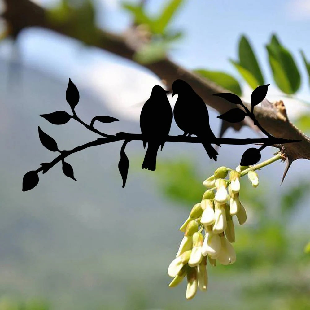 Metall-Vogel-Silhouette – Wand- und Gartendekoration