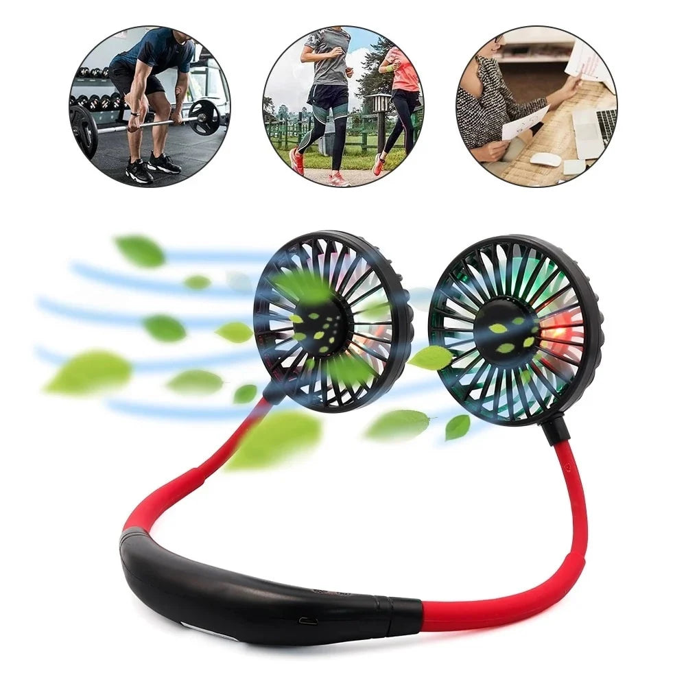 Hands-Free Neck Fan – Cool Air Without Holding