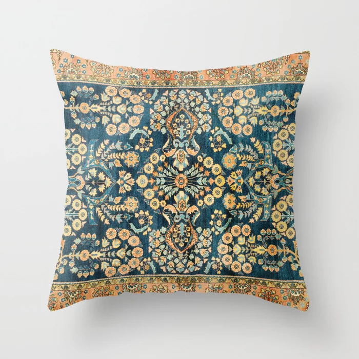 Oriental Pillowcase with Hidden Zipper