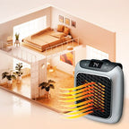 Keramikheizung Kompakt mit Thermostat und Timer