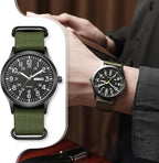 Men's Watch Military Style with NATO Strap Waterproof