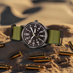 Men's Watch Military Style with NATO Strap Waterproof