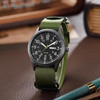 Men's Watch Military Style with NATO Strap Waterproof