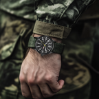 Men's Watch Military Style with NATO Strap Waterproof