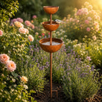 3-stage metal rain catcher for garden