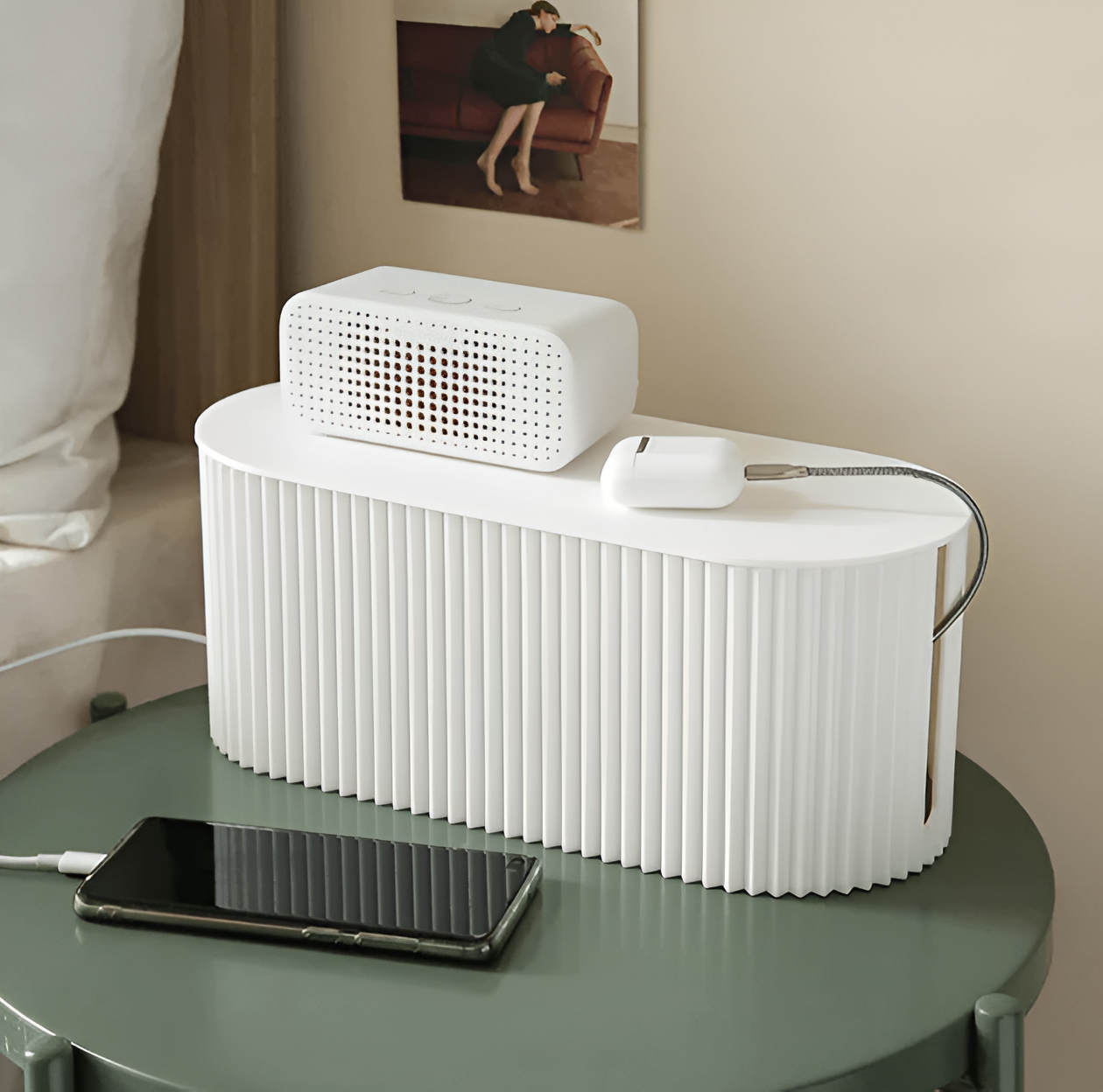 Cable Box with Lid – Neat Charging Station for Home