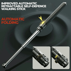 Folding walking stick with pop-up mechanism