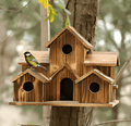 Hanging Wooden Birdhouse with Hanging Cord