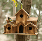 Hanging Wooden Birdhouse with Hanging Cord