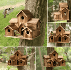 Hanging Wooden Birdhouse with Hanging Cord