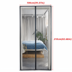Magnetic door screen against insects – Closes automatically