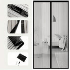 Magnetischer Türvorhang 100 × 210 cm – Fliegenschutz, Montage ohne Bohren