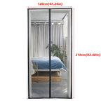 Magnetic door screen against insects – Closes automatically