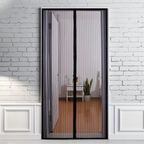Magnetic door screen against insects – Closes automatically