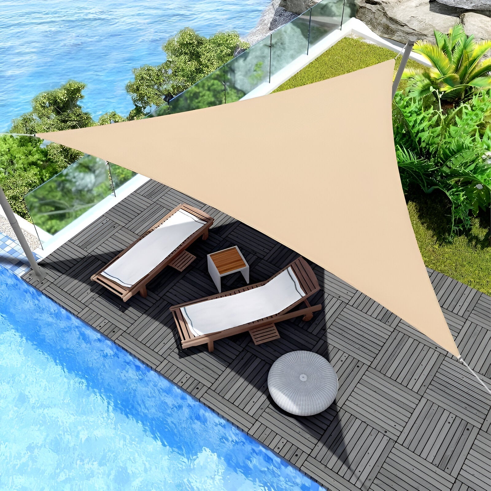 Triangular Sunshade Sail – UV and Weather Protection for Outdoors