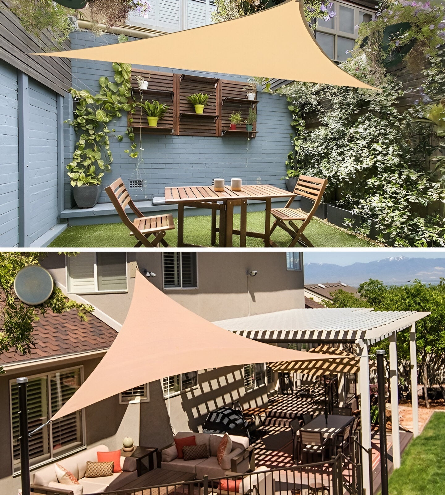 Triangular Sunshade Sail – UV and Weather Protection for Outdoors