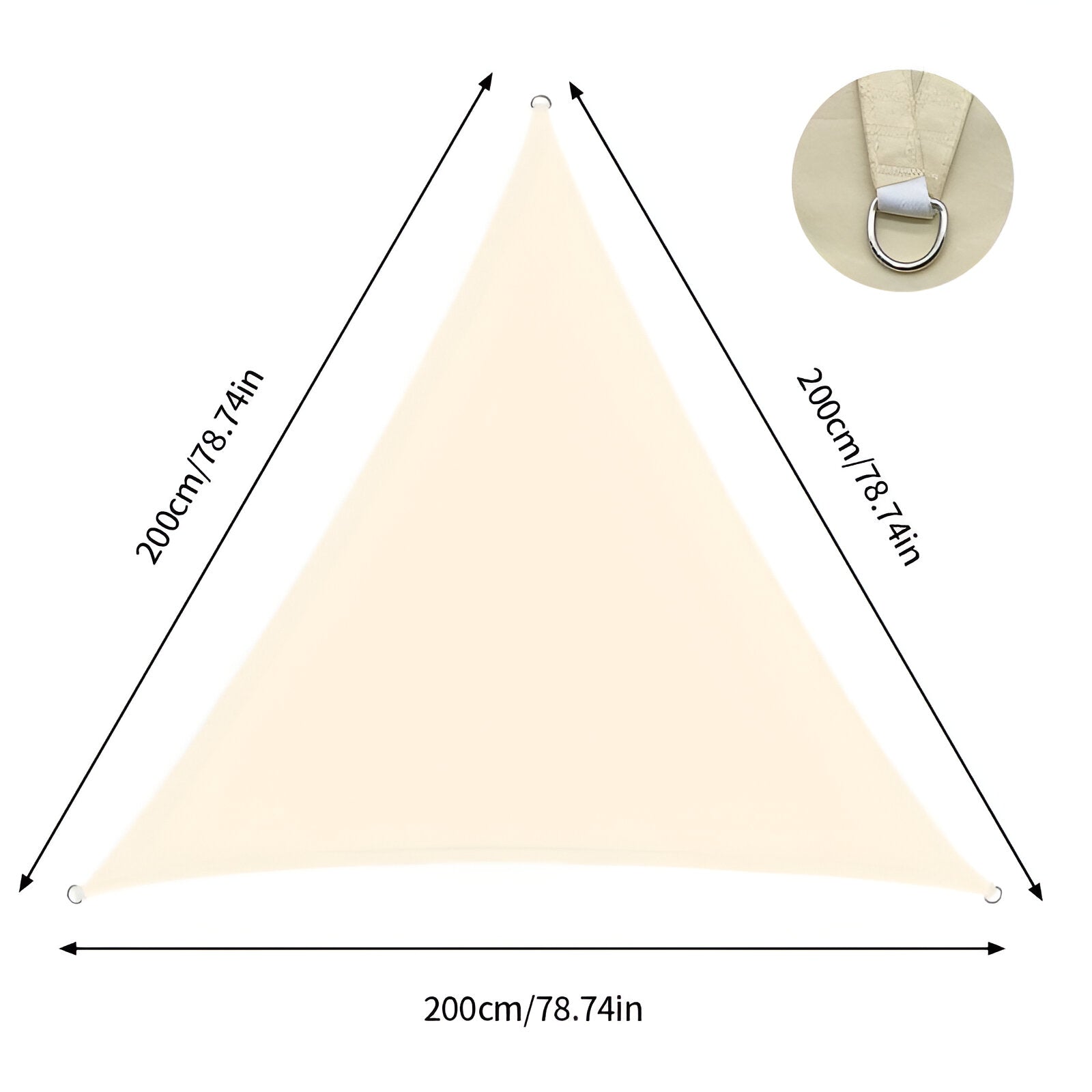 Triangular Sunshade Sail – UV and Weather Protection for Outdoors