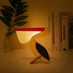 Animal LED Table Lamp – Wooden Night Light with Warm Glow