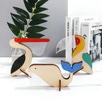 Animal LED Table Lamp – Wooden Night Light with Warm Glow
