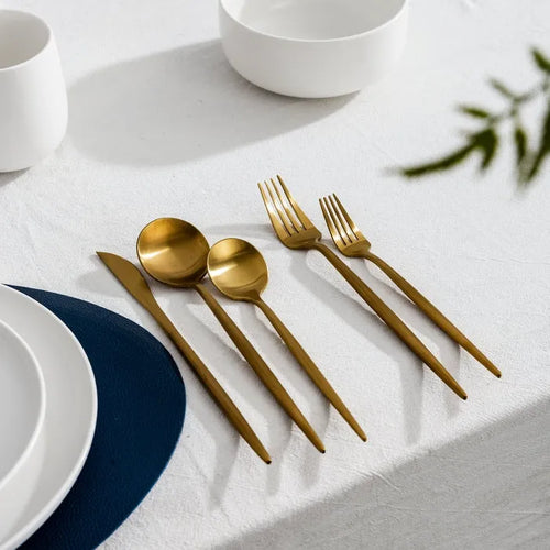 Besteckset Edelstahl Matt – 5-teilig pro Person