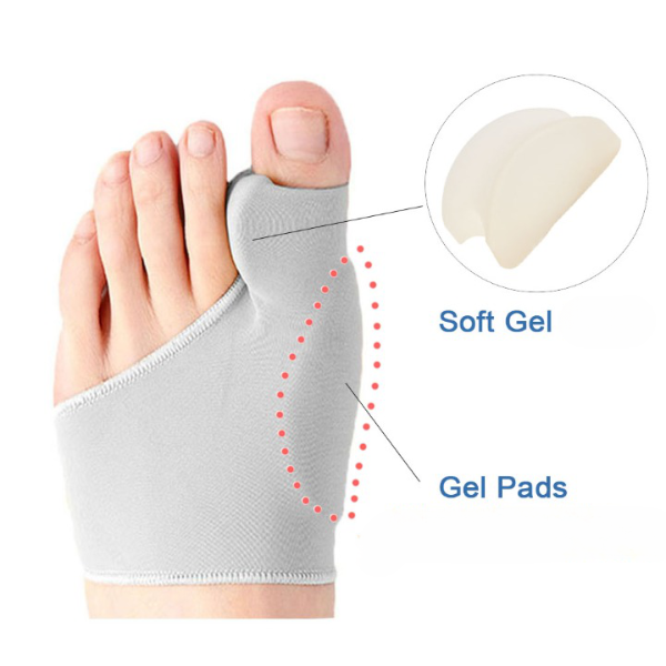 Hallux Valgus Zehenkorrektor mit Gel-Polsterung