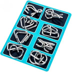 Interlock Metallpuzzle-Set — Perfekt für Weihnachten & Spielabende 8er Set Mivoza Deutschland