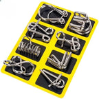 Interlock Metallpuzzle-Set — Perfekt für Weihnachten & Spielabende 8er Set Mivoza Deutschland