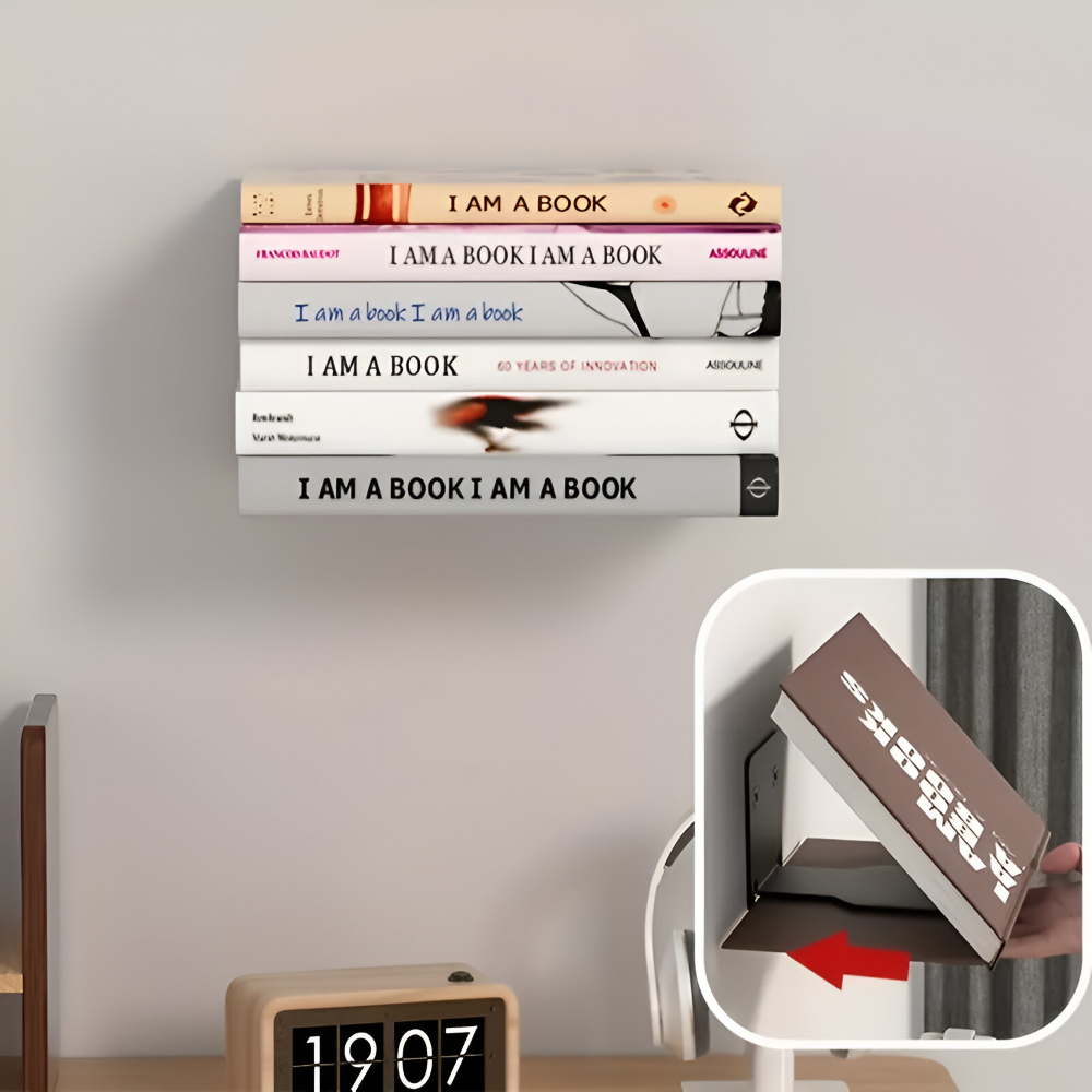 Invisible Floating Shelf – Books Float Freely on the Wall – Set of 2