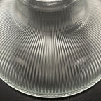 Geriffelte Glas-Pendelleuchte mit Vintage-Charme