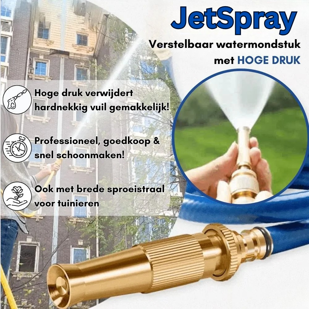 High-Pressure Adjustable Spray Nozzle with Mounting Kit