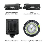 Military Compass with Clinometer – Precise Navigation Without Power