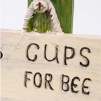 Flower Waterer for Bees and Butterflies – Hand-Painted Garden Decoration