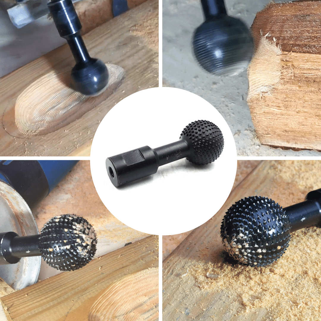 Wood Milling Head for Angle Grinder – Creative Woodworking - Set of 2