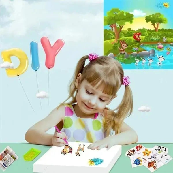 Kinderfreundliches Diamant-Sticker-Set – Mit giftfreien Glitzersteinen Mivoza Deutschland
