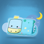 Children's pillow made of memory foam with ergonomic shape