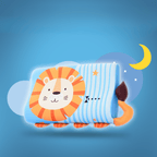 Children's pillow made of memory foam with ergonomic shape