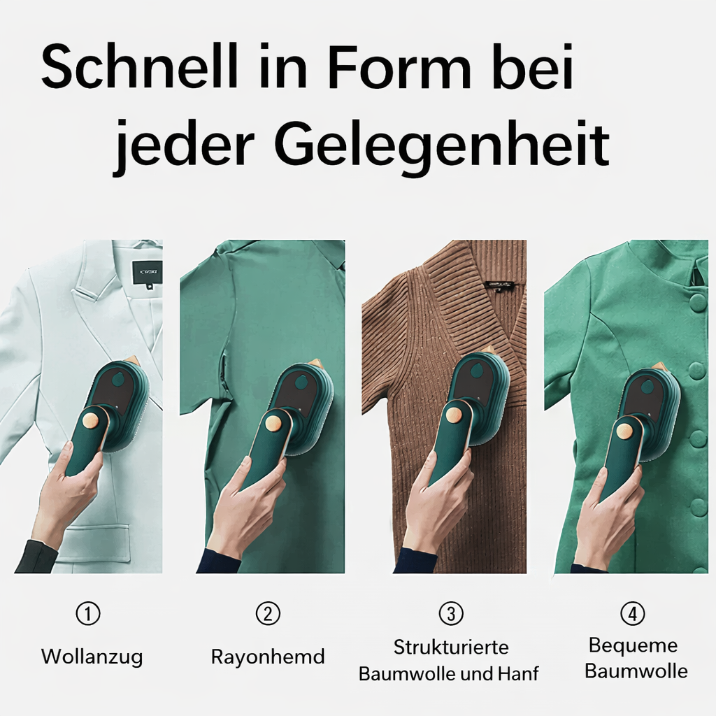 Reisedampfbügeleisen tragbar – Handgerät mit Dampf und Trockenfunktion