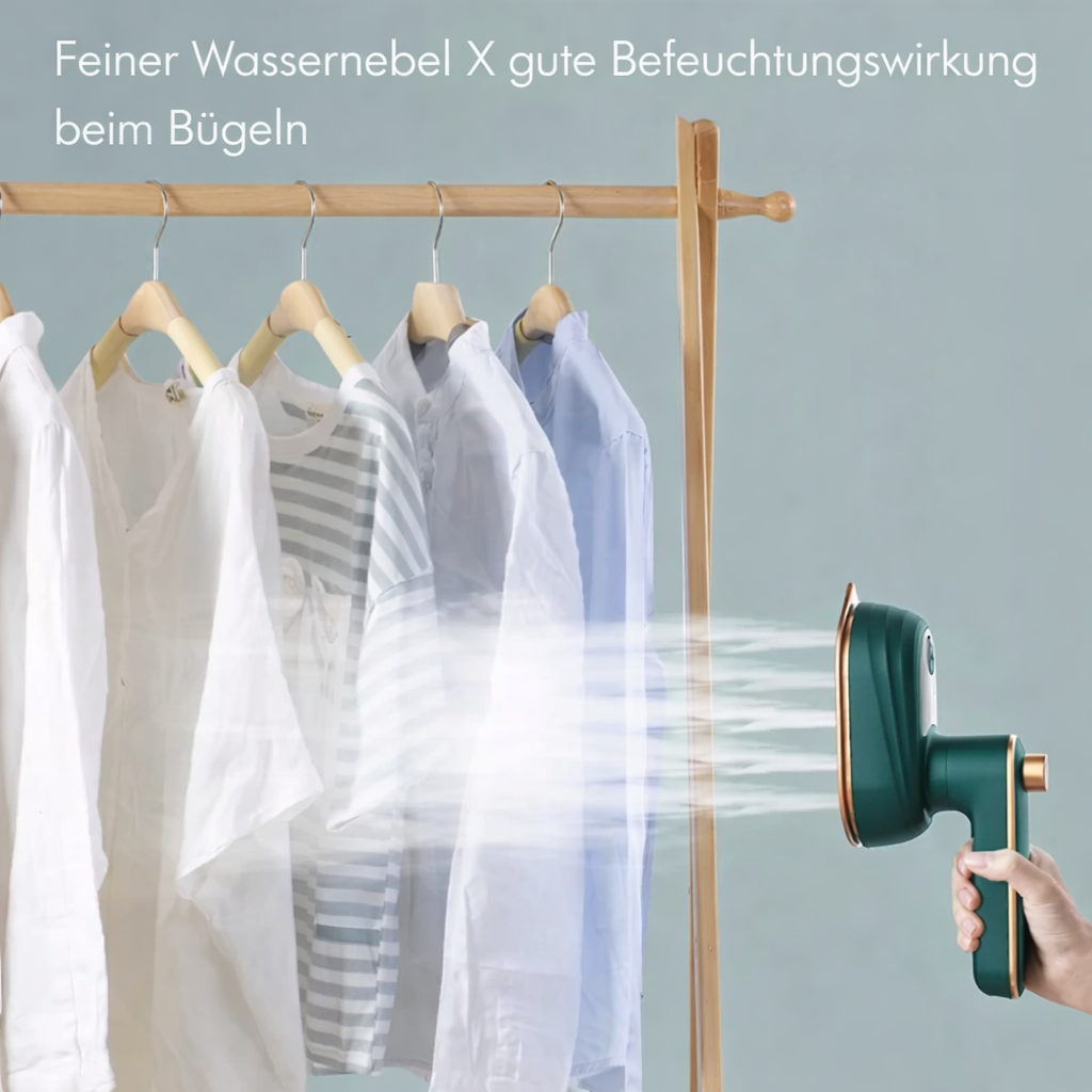 Reisedampfbügeleisen tragbar – Handgerät mit Dampf und Trockenfunktion