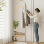 Kleiderständer mit Bogen – Freistehend für Schlafzimmer