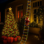 Kletternder Weihnachtsmann – Festliche LED-Deko für draußen Mivoza Deutschland