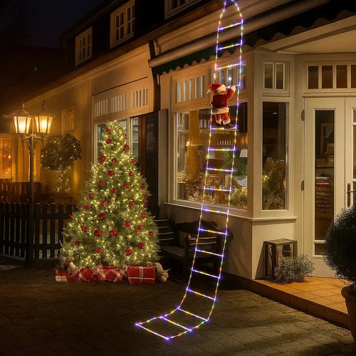 Kletter-Weihnachtsmann-Leiterbeleuchtung — magische Stimmung für Ihr – Mivoza